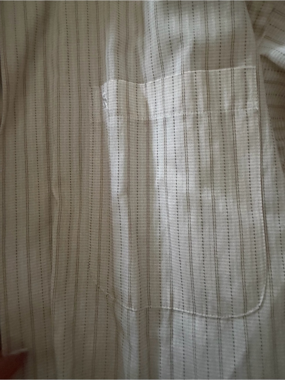 Men's White Pinstripe Casual Shirt Stacey Adam’s